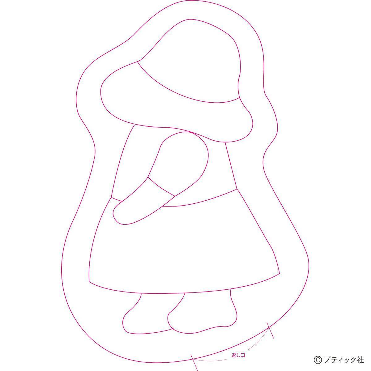 「おめかしスーのミニクッション」の作り方