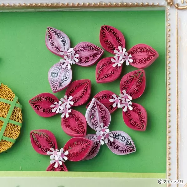 ペーパークイリング「ブーゲンビリア」の作り方