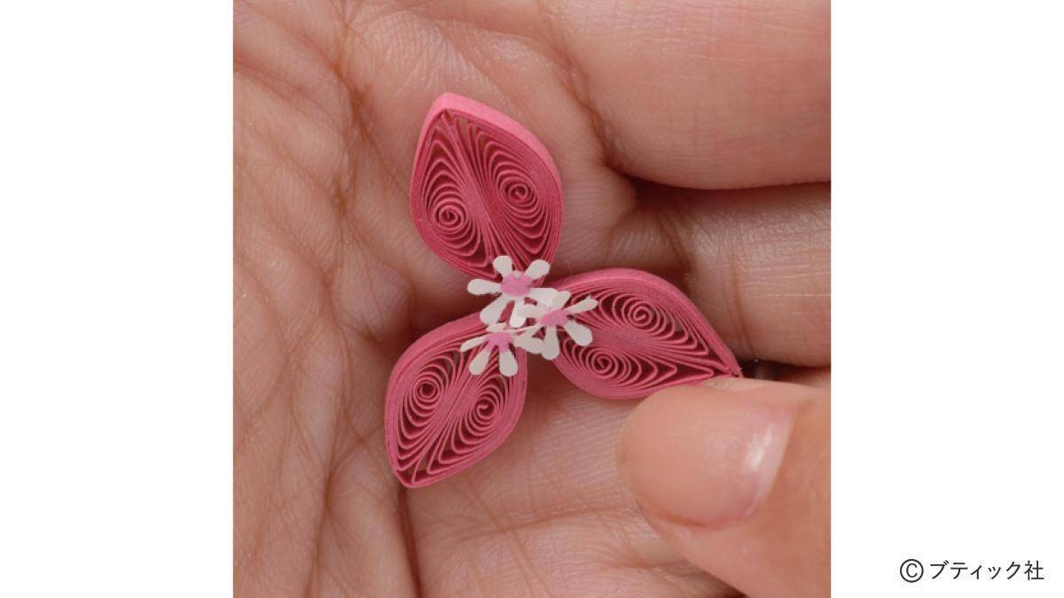 ペーパークイリング「ブーゲンビリア」の作り方