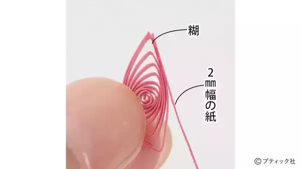 「ペーパークイリング「ブーゲンビリア」の作り方」の画像