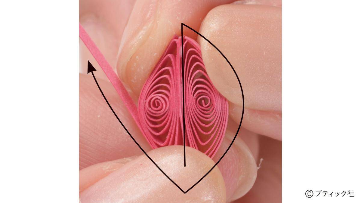 ペーパークイリング「ブーゲンビリア」の作り方