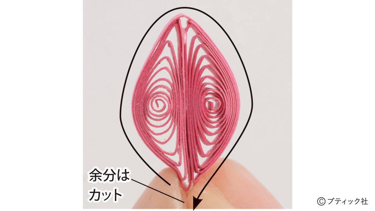 ペーパークイリング「ブーゲンビリア」の作り方