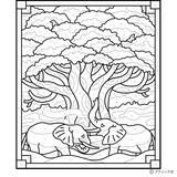 「パズル塗り絵「ゾウとバオバブの木」」の画像3