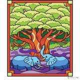 「パズル塗り絵「ゾウとバオバブの木」」の画像4