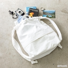 真っ白でおしゃれ！「ファスナー付きナップサック」の作り方