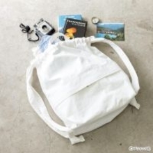 真っ白でおしゃれ！「ファスナー付きナップサック」の作り方