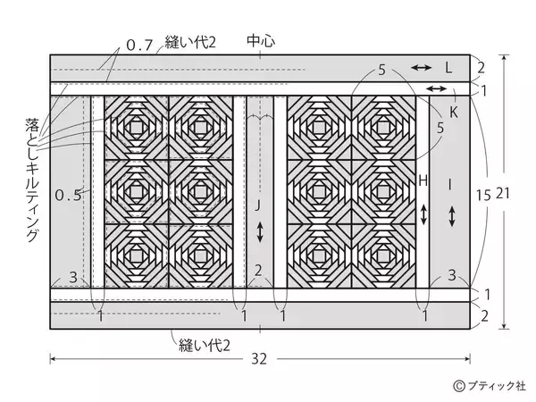 「パッチワーク「お薬手帳ケースカバー」の作り方」の画像