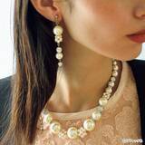 「「ホーリーホワイト ネックレス＆イヤリング」の作り方」の画像1