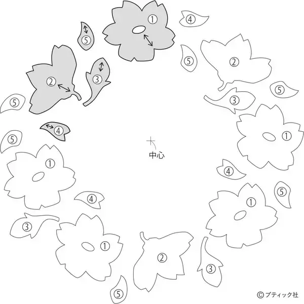 「お部屋を明るく彩る「アネモネのファブリックパネル」作り方」の画像