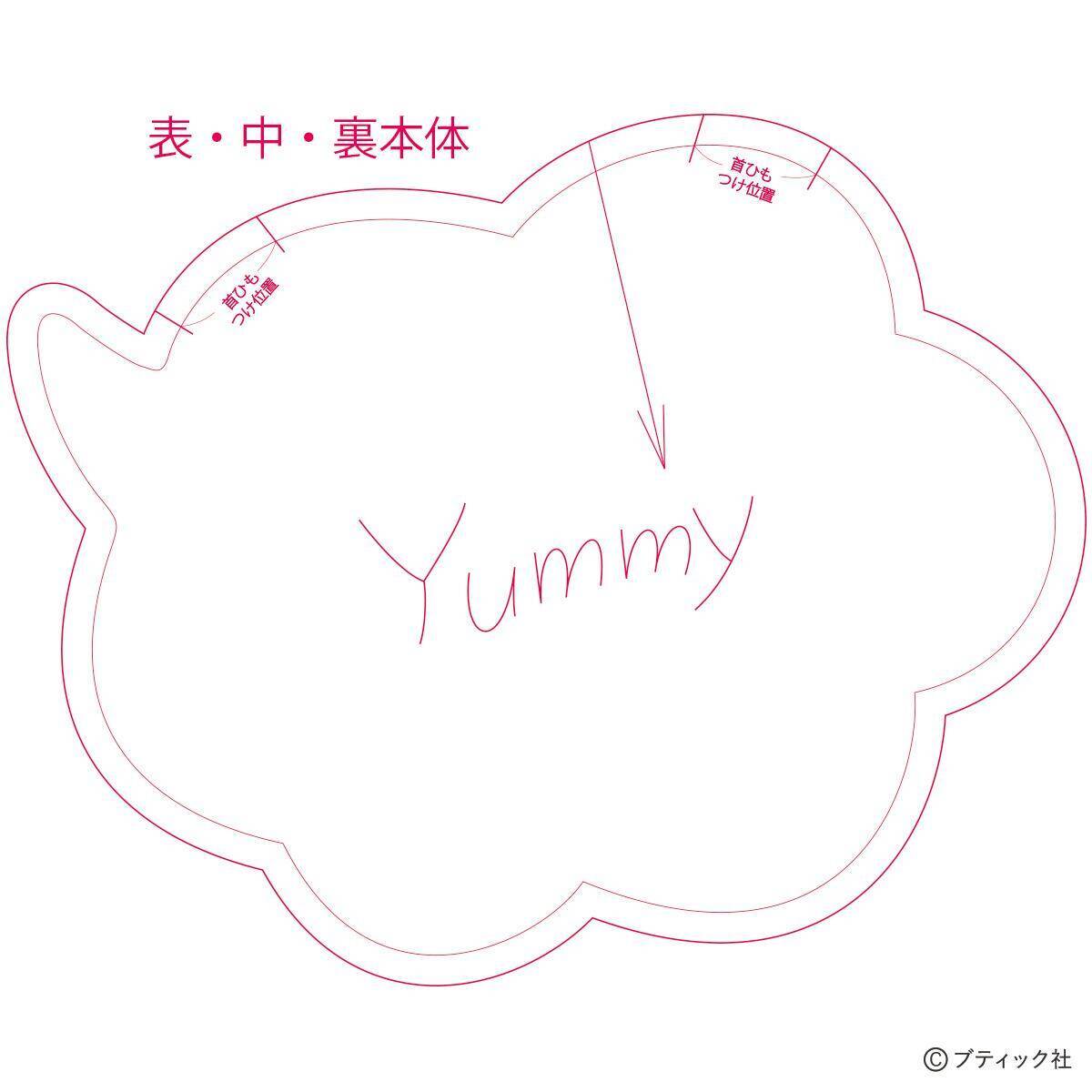 Yummyの刺しゅうが可愛い 吹き出しの形のスタイ の作り方 21年5月18日 エキサイトニュース