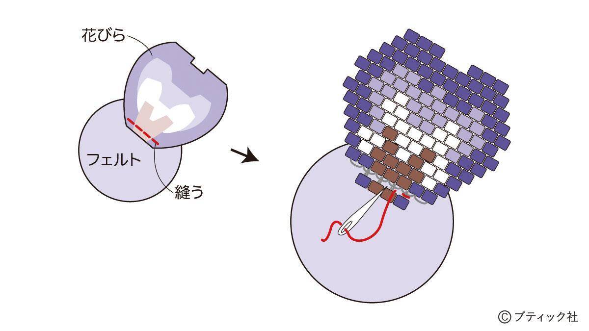 ビーズステッチ ハイビスカス の作り方 21年5月27日 エキサイトニュース 3 4