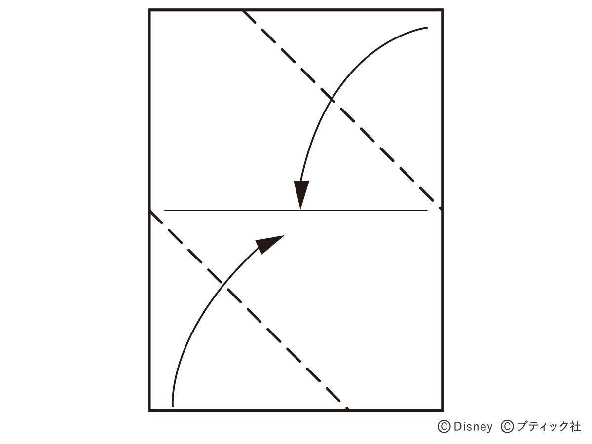 ディズニーのペーパーを使った 定番のお手紙折り のやり方 21年6月11日 エキサイトニュース