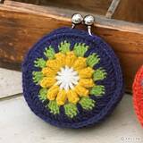 「「花モチーフのがまぐち」の編み方」の画像1