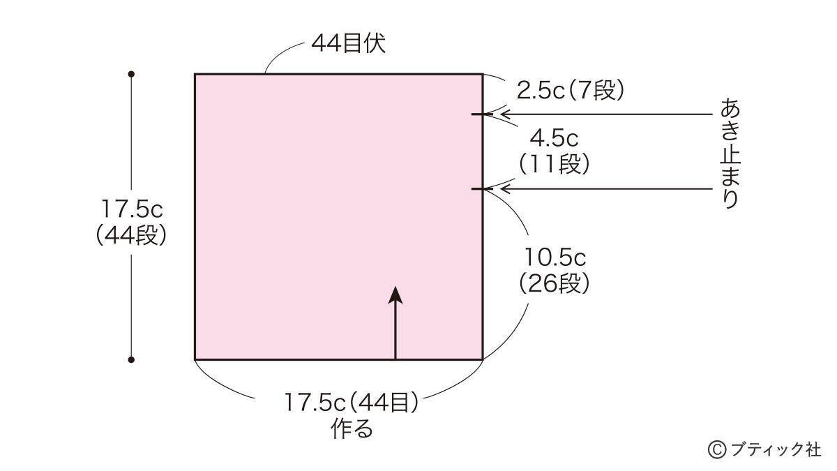 「1目ゴム編みのハンドウォーマー」の編み方