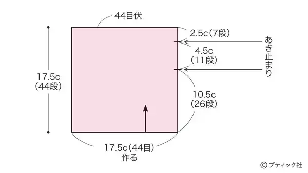 「「1目ゴム編みのハンドウォーマー」の編み方」の画像
