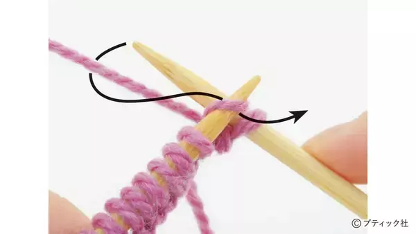 「「1目ゴム編みのハンドウォーマー」の編み方」の画像