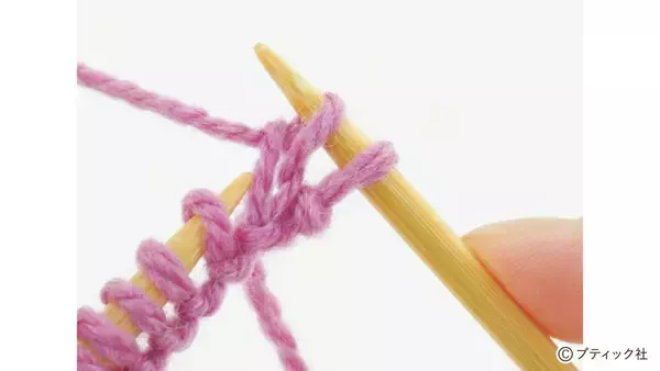 「「1目ゴム編みのハンドウォーマー」の編み方」の画像