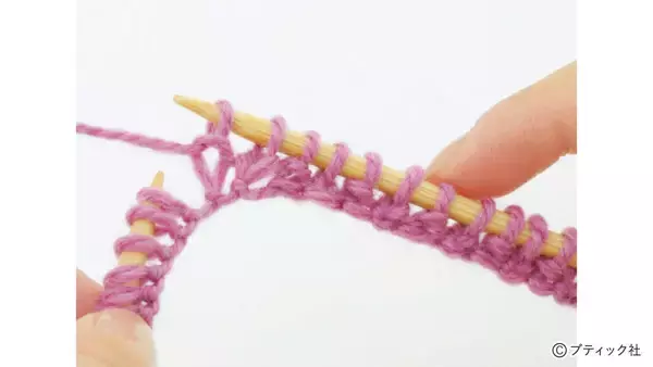 「「1目ゴム編みのハンドウォーマー」の編み方」の画像