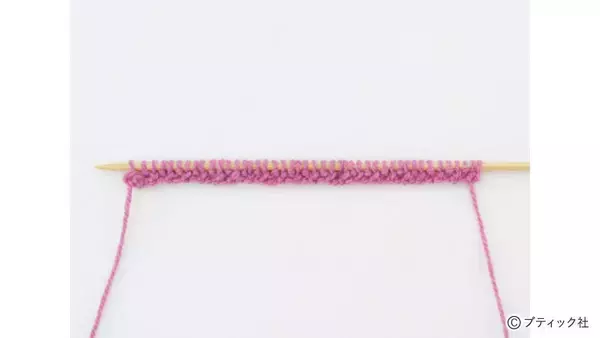 「「1目ゴム編みのハンドウォーマー」の編み方」の画像