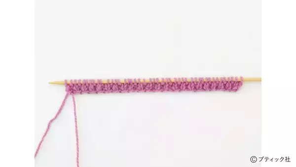 「「1目ゴム編みのハンドウォーマー」の編み方」の画像