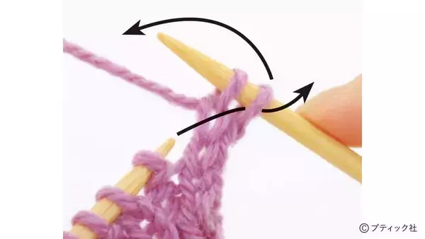 「「1目ゴム編みのハンドウォーマー」の編み方」の画像