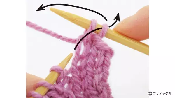 「「1目ゴム編みのハンドウォーマー」の編み方」の画像
