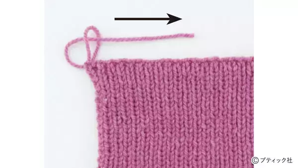 「「1目ゴム編みのハンドウォーマー」の編み方」の画像