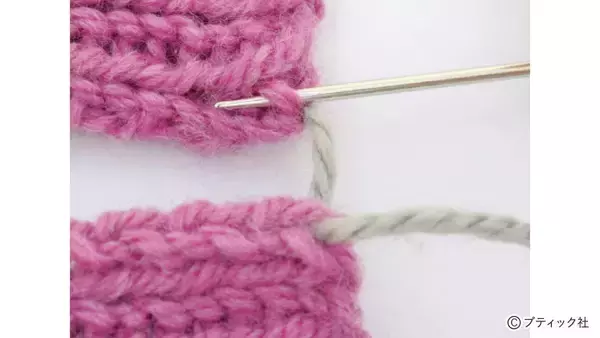 「「1目ゴム編みのハンドウォーマー」の編み方」の画像