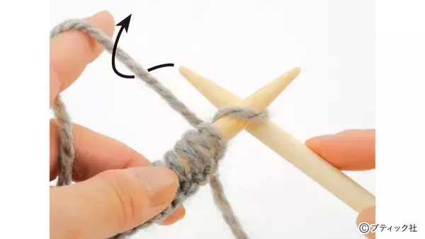 「「1目ゴム編みのハンドウォーマー」の編み方」の画像