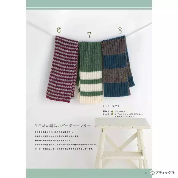 「「1目ゴム編みのハンドウォーマー」の編み方」の画像