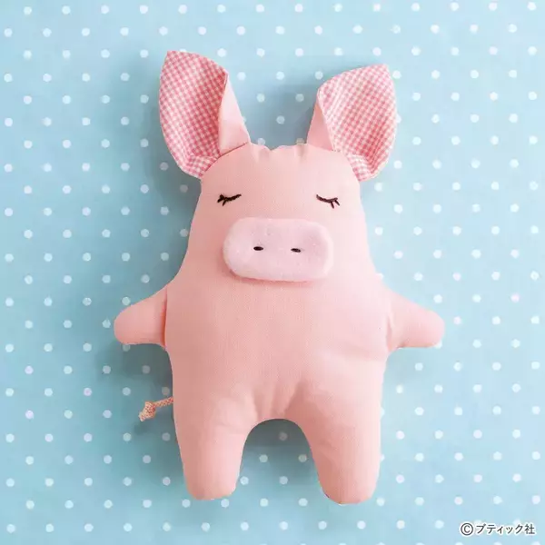 海外風ぬいぐるみ「ブタ」の作り方