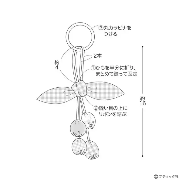 「「チューリップチャーム」の作り方」の画像