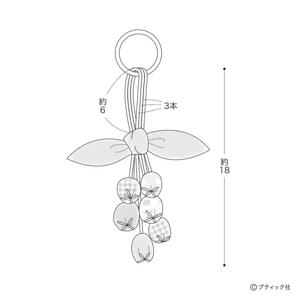 「「チューリップチャーム」の作り方」の画像