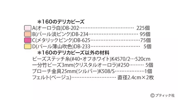 「「立体的なさくらのブローチ」の作り方」の画像