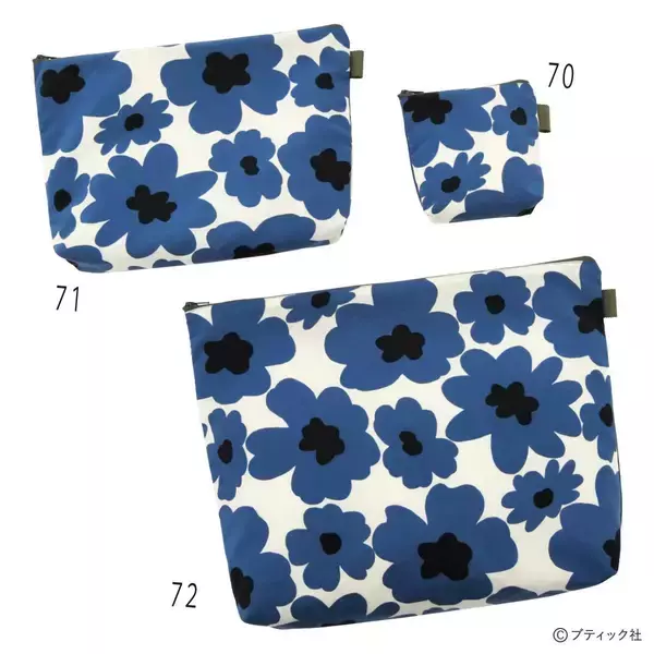 「ブルーフラワーのヨガポーチ」の作り方