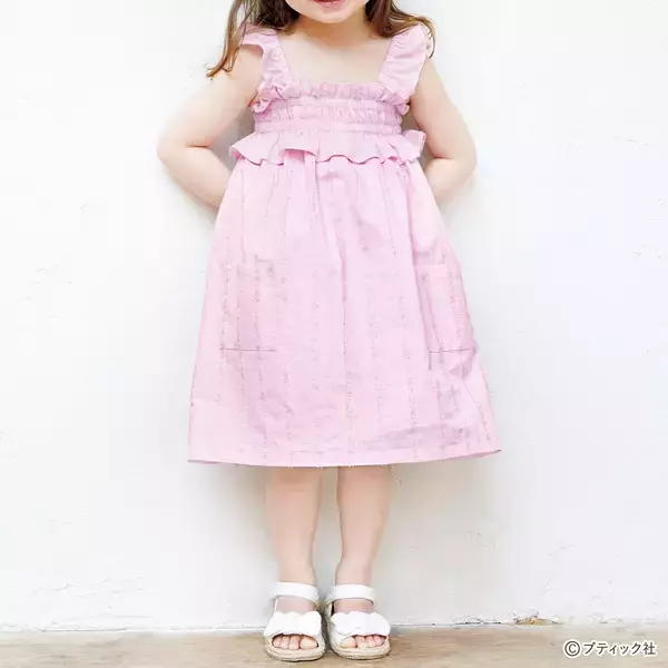 「夏に人気のデザイン！「子供のフリルワンピース」の作り方」の画像