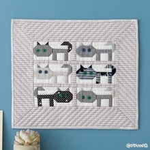 パッチワークキルト「ネコ好きのあの人に」の作り方