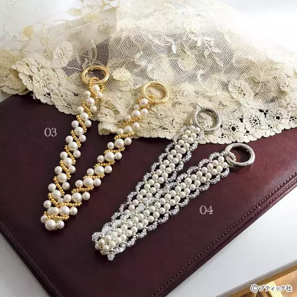 「ドレッシーパールのスマホストラップ」の作り方