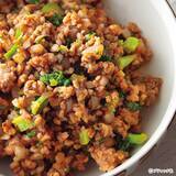 「料理レシピ「鶏ひき肉のケチャップ炒め」の作り方」の画像1