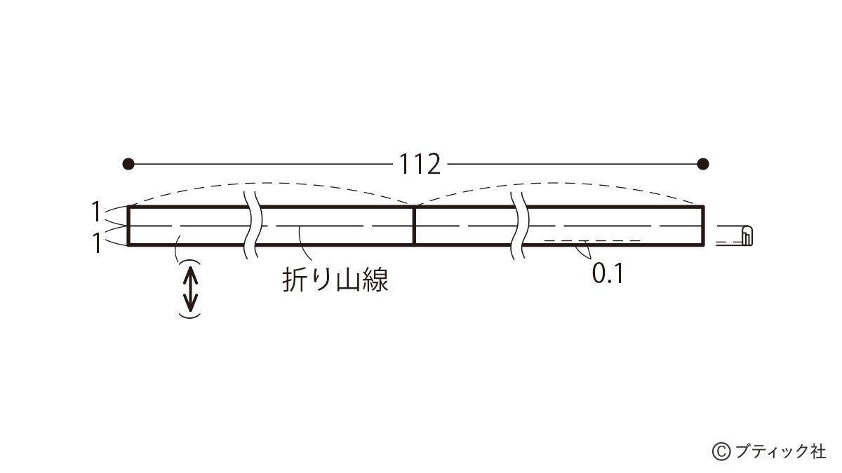「パイピングを効かせたシンプルなポシェット」の作り方