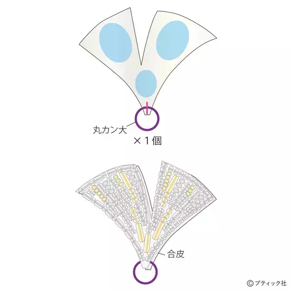 「「銀杏のペンダント＆ブレスレット」の作り方」の画像