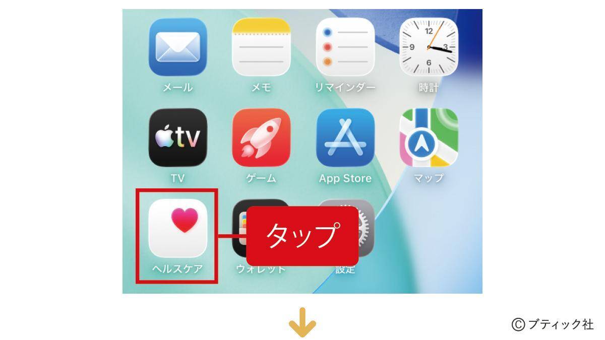 スマホちょい足し術「健康管理に役立つちょい足し術」のやり方