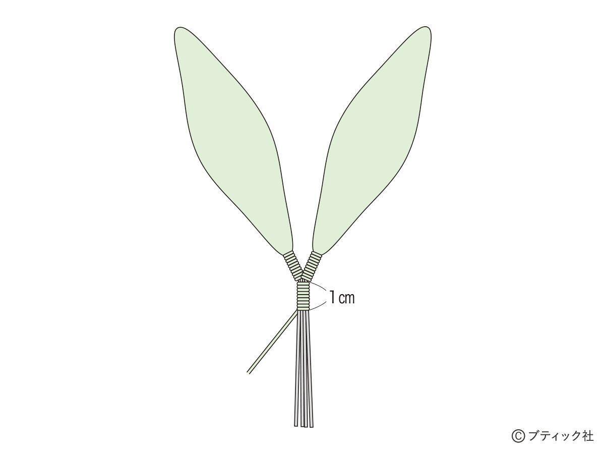 ニットフラワー「チューリップ」の作り方