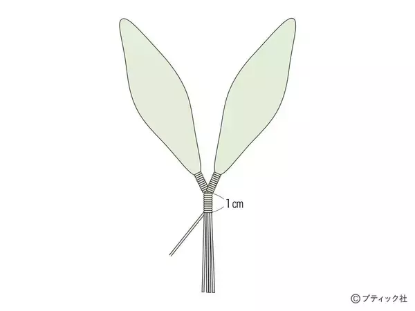 「ニットフラワー「チューリップ」の作り方」の画像