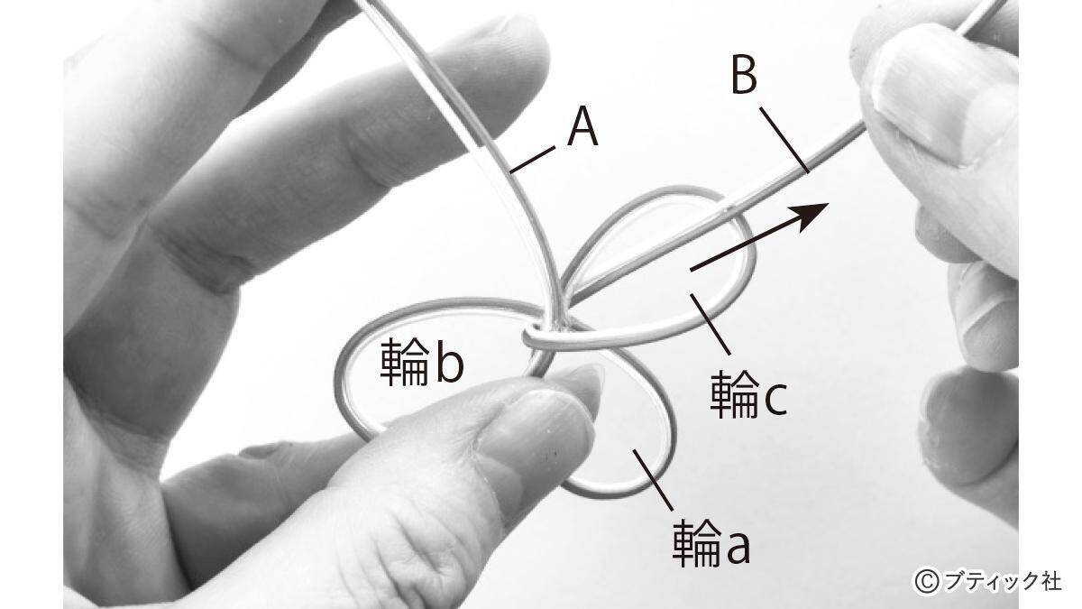 「四つ葉のクローバーの水引飾り」の作り方