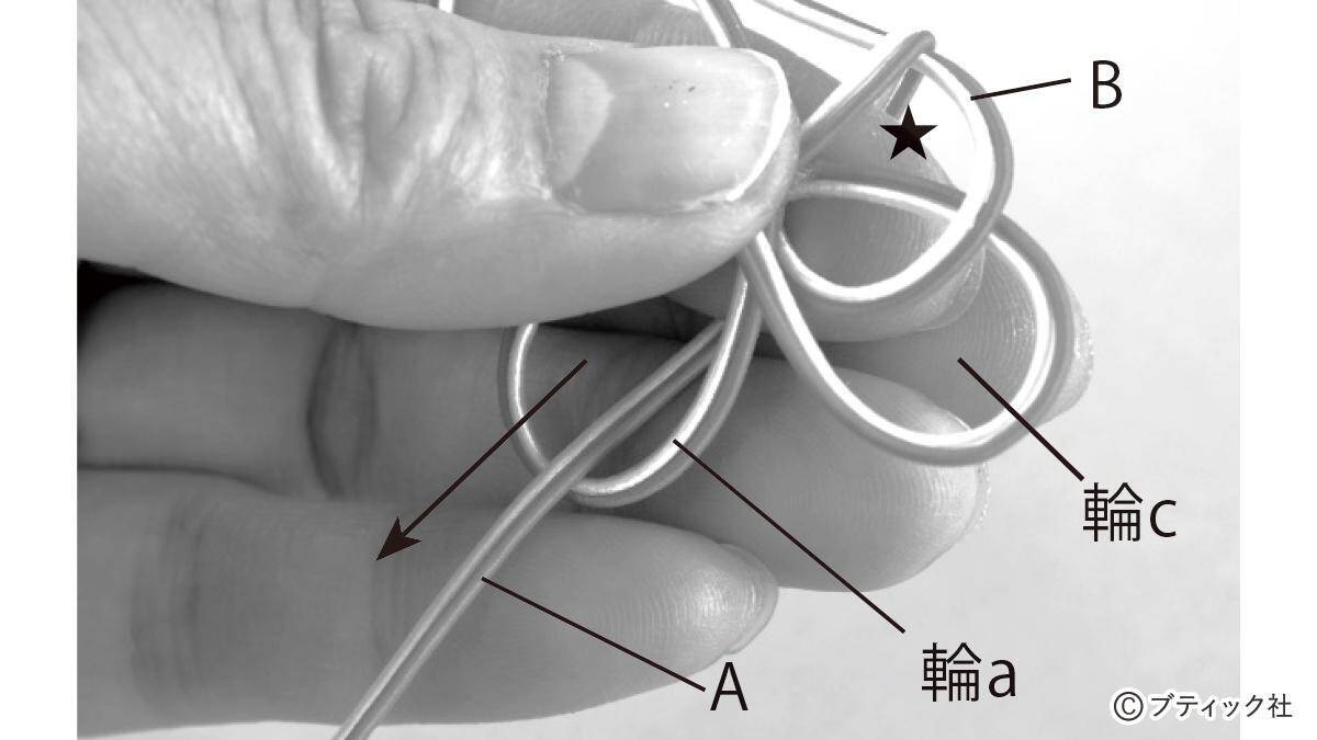 「四つ葉のクローバーの水引飾り」の作り方