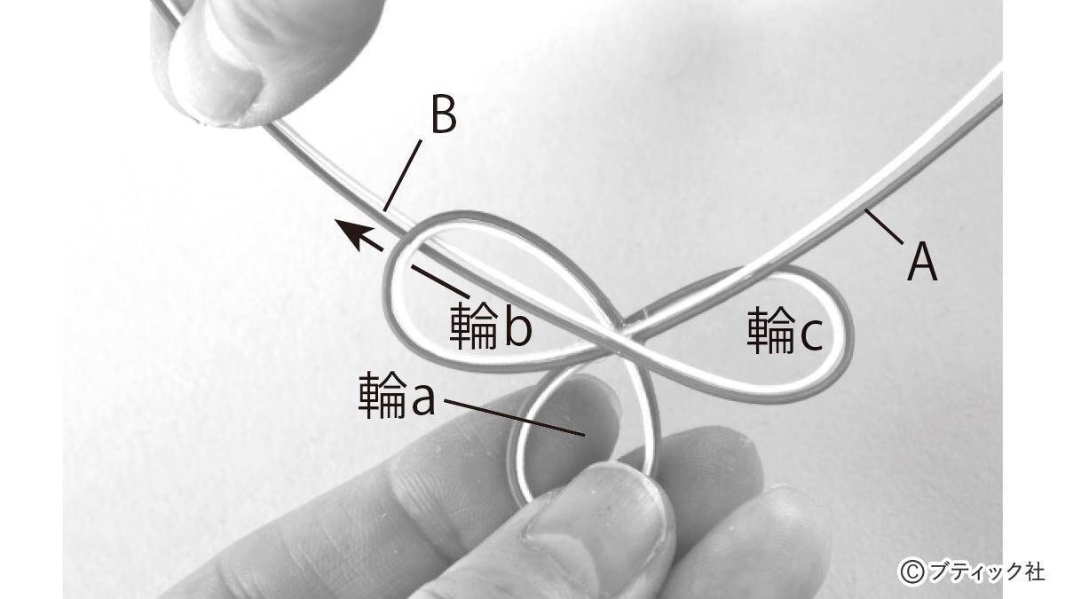 「四つ葉のクローバーの水引飾り」の作り方