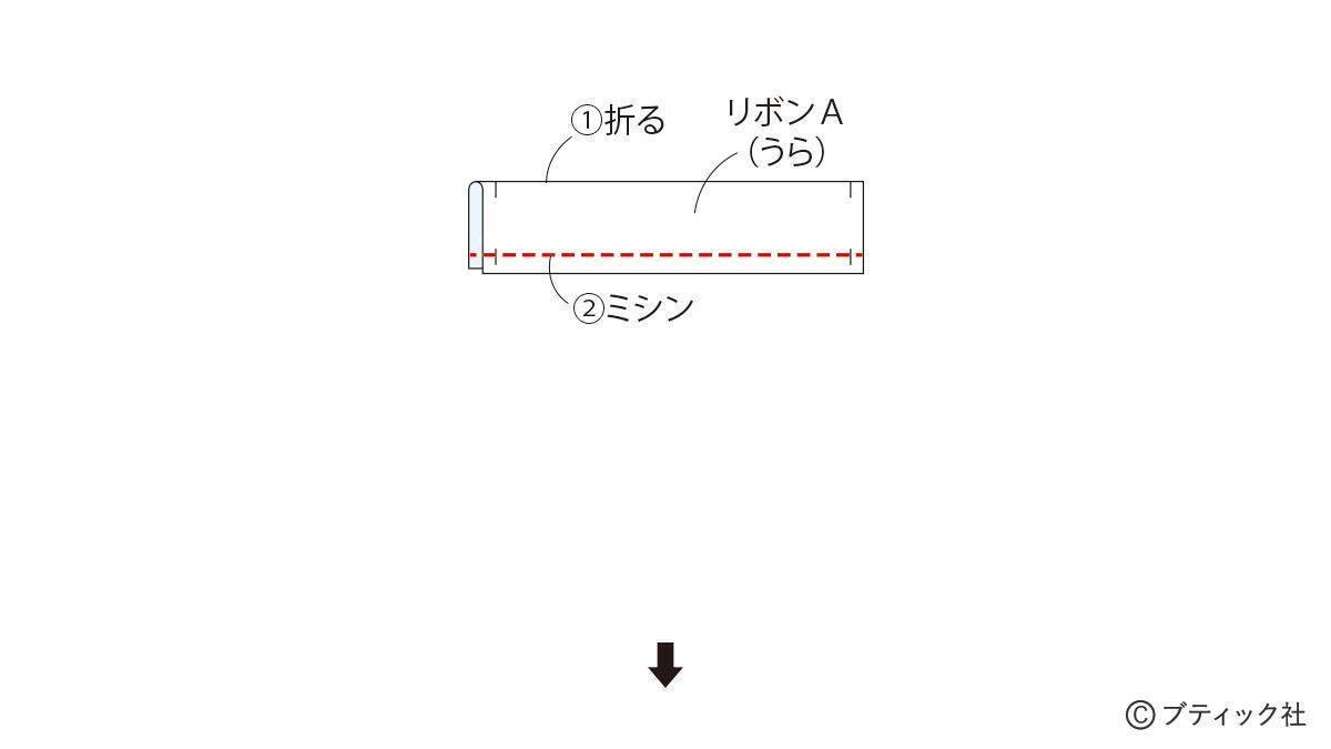 「リボンカチューシャ」の作り方