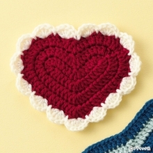 かぎ針で編む「ハートのモチーフ」の作り方