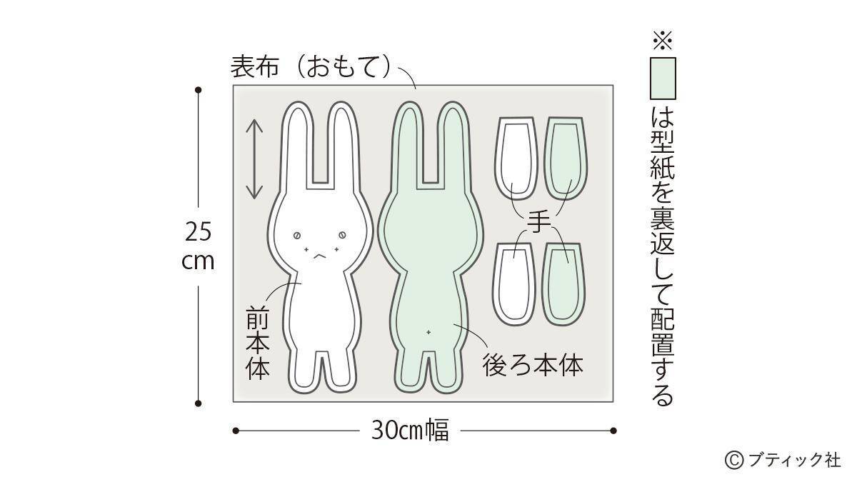 「うさぎさん （ぬいぐるみ）」の作り方